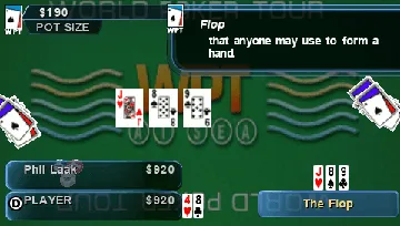 World Poker Tour (EU) screen shot game playing